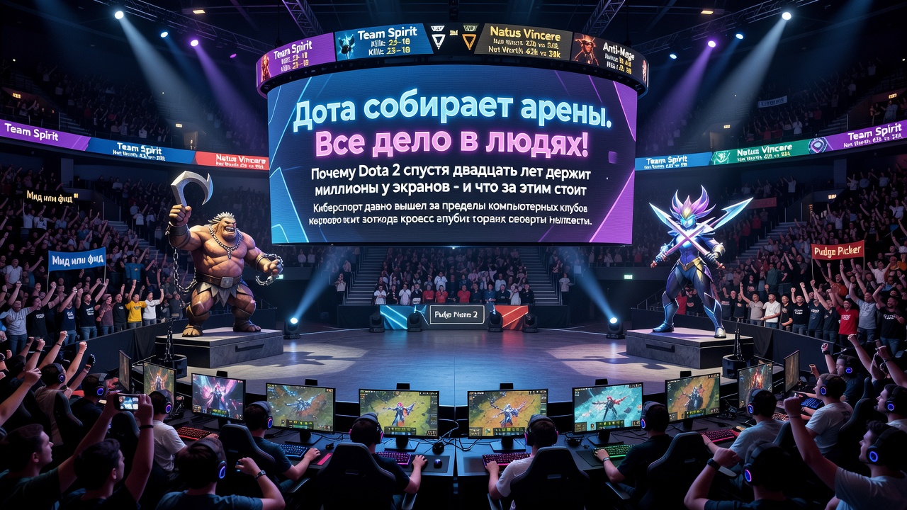 Дота собирает арены. Все дело в людях!