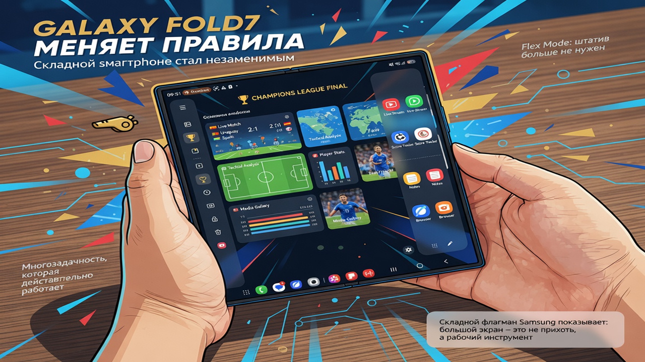 Galaxy Fold7 меняет правила. Складной смартфон стал незаменимым