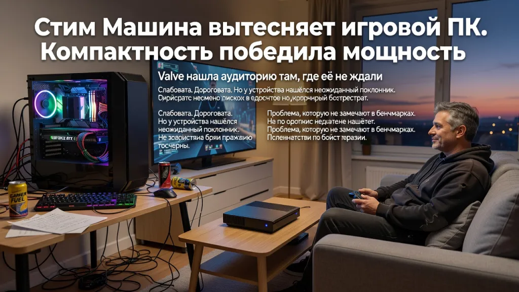 Steam Machine вытесняет игровой ПК. Компактность победила мощность